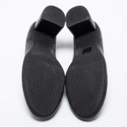 Pre Owned Tory Burch Black Leather Janey Pumps Size 40.5