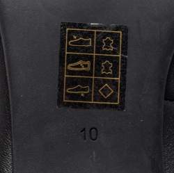 Pre Owned Tory Burch Black Leather Janey Pumps Size 40.5