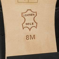 Pre Owned Tory Burch Black Leather Everly Block Heel Slingback Sandals Size 38