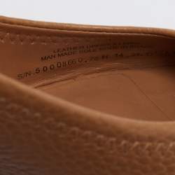 Pre Owned حذاء كعب عالي توري برش جلد مٌحبب بني كعب روكي مقاس 36.5