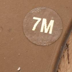 Pre Owned Tory Burch Pink Patent Leather Dahlia Cork Platform Wedge Sandals Size 37