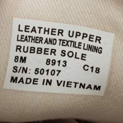 Pre Owned Tory Burch Silver/White Leather Tory Sport Ruffle Low Top Sneakers Size 38.5