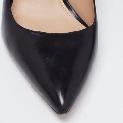 Pre Owned Tory Burch Black Leather Elizabeth Pumps Size 39