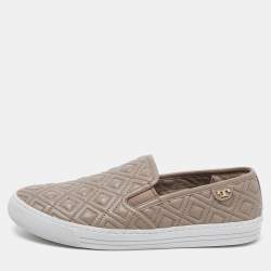Tory Burch Grey Quilted Slip on Sneakers Size  Tory Burch | TLC