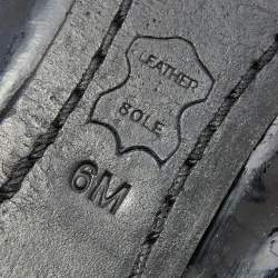 Pre Owned Tory Burch Black Patent Leather Scrunch Ballet Flats Size 36.5