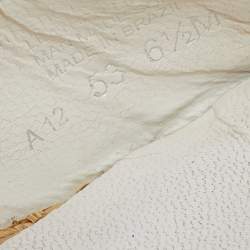 Pre Owned Tory Burch Beige Raffia And Leather Sally Wedge Pumps Size 36.5