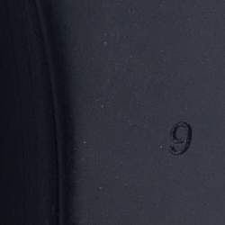 Pre Owned Tory Burch Black Leather Caroline Scrunch Wedge Pumps Size 39