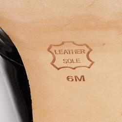 Pre Owned Tory Burch Black/White Patent Leather Elizabeth Pointed Toe Pumps Size 36.5