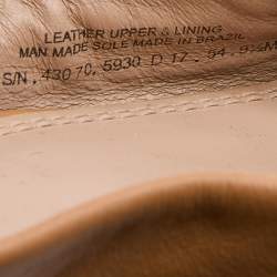 Pre Owned Tory Burch Light Brown Leather Lowell Ballet Flats Size 40