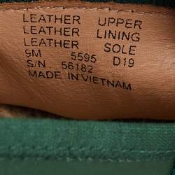 Pre Owned Tory Burch Multicolor Leather and Knit Fabric Daisy Logo Espadrille Slip On Sneakers Size 39.5