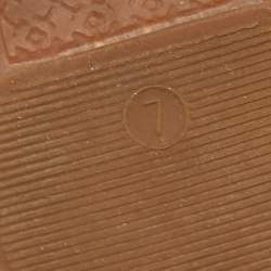 Pre Owned Tory Burch Navy Blue Mesh and Leather Trim Jacki Espadrille Flats Size 37