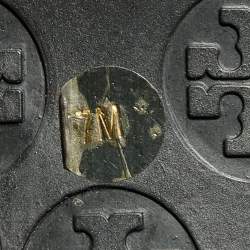 Pre Owned Tory Burch Black Leather Sally Wedge Pumps Size 37