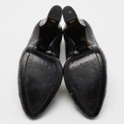 Pre Owned Tory Burch Black Python Pumps Size 37