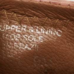 Pre Owned Tory Burch Beige Croc Embossed Leather Reva Ballet Flats Size 39