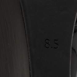 Pre Owned Tory Burch Black Patent Leather Twiggie Wedge Pumps Size 39