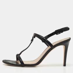 Tory burch discount black strap sandals