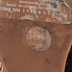 Pre Owned Tory Burch Black Canvas Jackie Wedge Espadrille Pumps Size 38.5