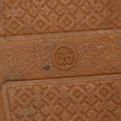 Pre Owned Tory Burch Beige Canvas Weston Espadrilles Flats Size 37