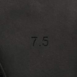 Pre Owned Tory Burch Black Leather Sally Wedge Pumps Size 38