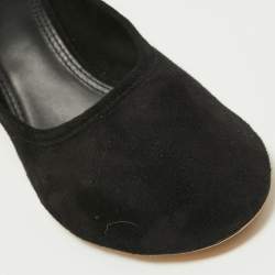 Pre Owned Tory Burch Black Suede Block Heel Pumps Size 40.5