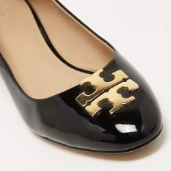 Pre Owned Tory Burch Black Patent Leather Raleigh Pumps Size 40