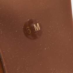 Pre Owned Tory Burch Brown Leather Lowell Sandals Size 37