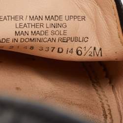 Pre Owned Tory Burch Black Quilted Patent Leather Smoking Slippers Size 37