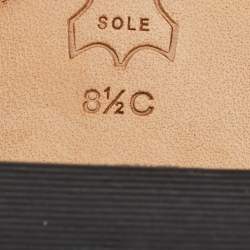 Pre Owned Tory Burch Off White Canvas And Leather Ines Slide Sandals Size 38.5