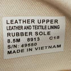 Pre Owned Tory Burch Burgundy Croc Embossed Leather and Patent Low Top Sneakers Size 39