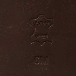 Pre Owned Tory Burch Brown Leather Knee Length Boots Size 36.5