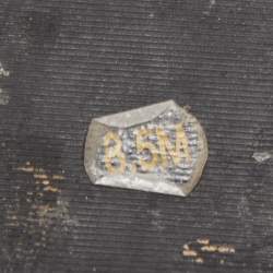 Pre Owned Tory Burch Black/Brown Leopard Print Calf Hair Laila Square Toe Ballet Flats Size 38.5