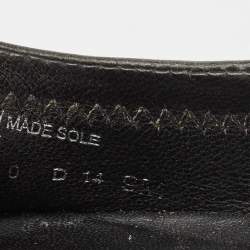 Pre Owned Tory Burch Black Leather Reva Ballet Flats Size 39.5