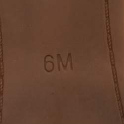 Pre Owned Tory Burch Burgundy Leather Ballet Flats Size 36.5