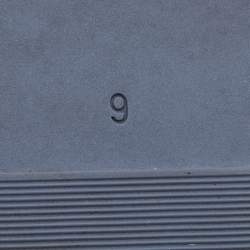 Pre Owned Tory Burch Ash Blue Patent Leather Double T Sport Slides Size 39.5