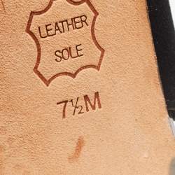 Pre Owned Tory Burch Black Suede and Patent Leather Ashton Booties Size 38