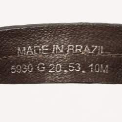 Pre Owned Tory Burch Burgundy Croc Embossed Leather Thong Flats Size 40.5