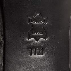 Pre Owned Tory Burch Black Leather Ankle Boots Size 41.5