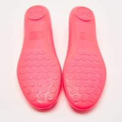 Pre Owned Tory Burch Pink Rubber Ballet Flats Size 39