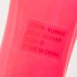 Pre Owned Tory Burch Pink Rubber Ballet Flats Size 39