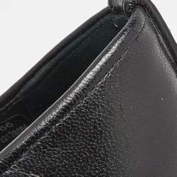 Tory Burch Black Leather Hana Metal Chain Block Heel Pumps Size 38.5