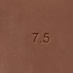 Pre Owned Tory Burch Brown Janey Buckle Detail Block Heel Pumps Size 37.5