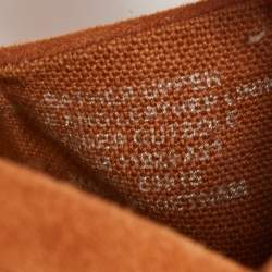 Pre Owned Tory Burch Brown Suede and Leather Espadrille Flats Size 38