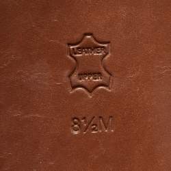 Pre Owned Tory Burch Brown Leather Knee Length Boots Size 39