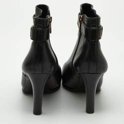 Tory Burch Black Leather Ankle Boots Size 39