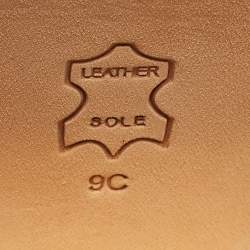 Pre Owned Tory Burch Burgundy Croc Embossed Leather Maritine Sandals Size 39