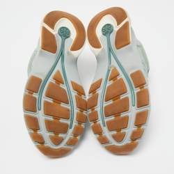 Pre Owned Tory Burch Green Suede Good Luck Low Top Sneakers Size 35