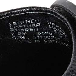 Pre Owned Tory Burch Black Leather Ballet Flats Size 38