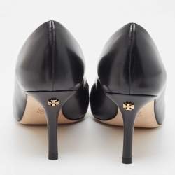 Pre Owned Tory Burch Black Patent and Leather Penelope Pumps Size 40