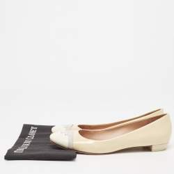 Pre Owned Tory Burch Tricolor Patent Leather Ballet Flats Size 39.5