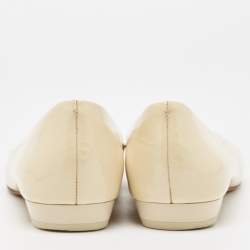 Pre Owned Tory Burch Tricolor Patent Leather Ballet Flats Size 39.5